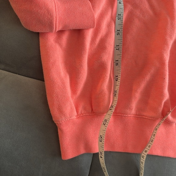 PINK off the Shoulder Coral Sweatshirt size XS - Picture 4 of 5
